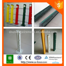 Professional production powder coated fence post/removable metal fencing posts